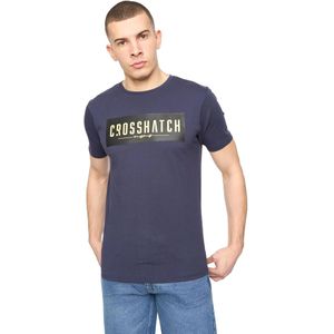 Crosshatch Heren Changra T-Shirt (Blauwe Nachten)