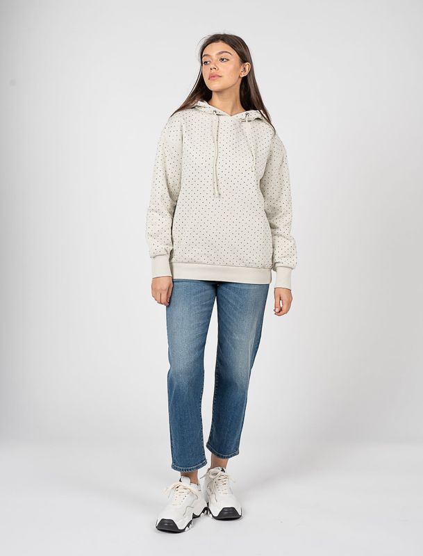 Patrizia Pepe - Dames Hoodie - Wit - Katoen