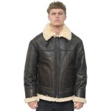 Heren - B3 Shearling - Pilotenjack - Tabakskleur - Dubbelzijdige Schapenvacht