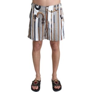 Dolce & Gabbana - Korte Broeken - Veelkleurig - Polyester - Casual Shorts