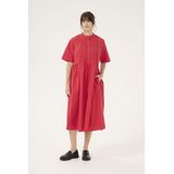 Jurk - Fiery Red - Midi Lengte - Boven Elleboog
