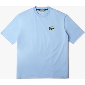 Lacoste - Loose Fit - T-shirt - Lichtblauw - Unisexe - Grote Krokodil