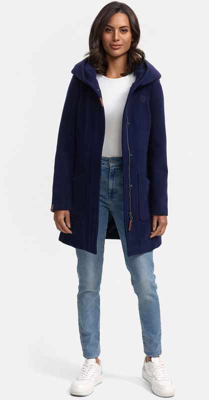 Marikoo - Maikoo - Winterjas - Elegante Damesjas - Wollen Vachtlook