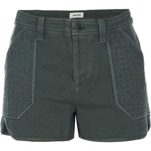 Zadig & Voltaire - SEI COTTON TWILL - Korte Broeken - Khaki