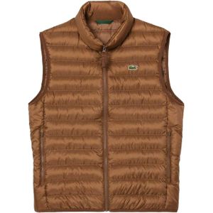 Lacoste Waterafstotend gewatteerd herenvest (Bruin)
