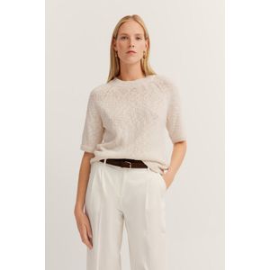 Bugatti Damen Zomertrui van katoen-linnenmix