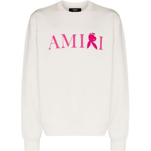Amiri - Sweatshirt - Wit - Omgekeerde Bunny Logo
