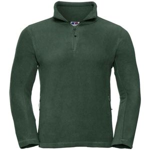 Russell Heren Ritssluiting Outdoor Fleece Top (Fles groen)
