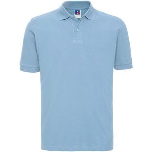 Russell Heren Klassiek PiquÃ© Katoenen Polo Shirt (Hemelsblauw)