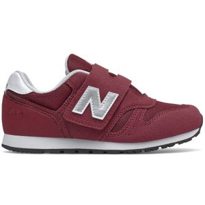 Meisjes New Balance Juniors 373 Bungee Lace met Top Strap schoenen in Burgundy