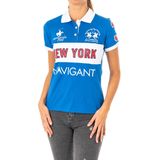 Damespolo - Blauw-wit - Korte Mouwen - 2WPG84