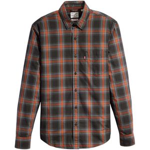 Levis Heren Sunset Pocket Overhemd (Zwart/Rood)