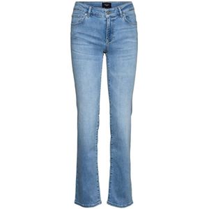 VERO MODA mid waist straight jeans VMDAF medium blue denim