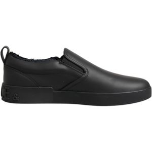 Sneakers - Zwart - Leren Low Top Slip On