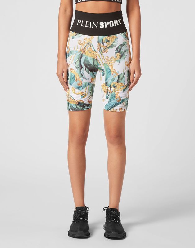 Plein Sport, Dames, Korte broeken, Veelkleurig, Maat: XS Poliester,