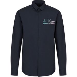 Armani Exchange Heren Zomer Be Ats Shirt (Navy)