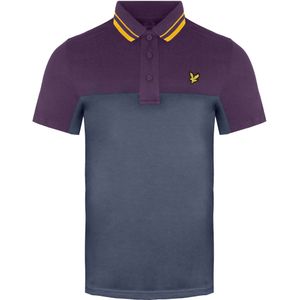 Lyle & Scott Kendall Heren Grijs/Paars Poloshirt