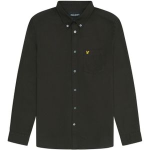 Lyle & Scott Effen heren overhemd Oxford (Gunmetal)