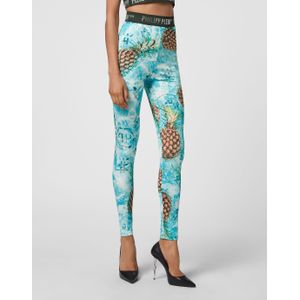 Philipp Plein - Jogging Leggings - Veelkleurig - Hoge Taille - Strassdetails