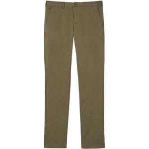 Lacoste Katoenen stretch slim heren chino (Groen)