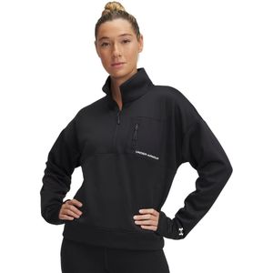 Under Armour Dames/Dames Fleece Quarter Zip Top (Zwart)
