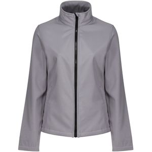 Regatta Opvallende Dames/dames Ablaze Afdrukbaar Soft Shell-jasje (Steengries/Zwart)