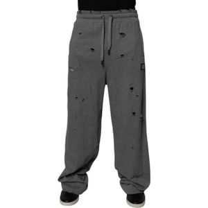 Dolce & Gabbana - Straight Pants - Grijs - Sweatpants