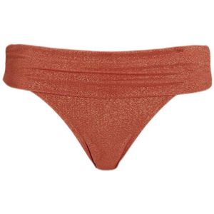 BEACHWAVE Omslag Bikinibroekje Met Lurex Rood - Maat XS