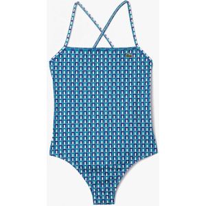 Dames Lacoste Robert George Print Eendelig Zwempak in Multi kleur