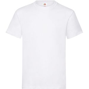 Fruit of the Loom Uniseks Normaal Katoenen Zwaar T-shirt voor Volwassenen (Wit)