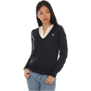 Women's Ted Baker Abiygal Merino Wool V Neck Sweater in Navy