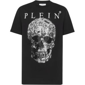 Philipp Plein, Heren, Tops, Zwart, Maat: 2XL Katoen,