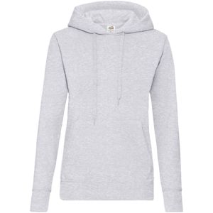 Fruit of the Loom Dames/Dames Classic Hooded Lady Fit Sweatshirt (Heide Grijs)