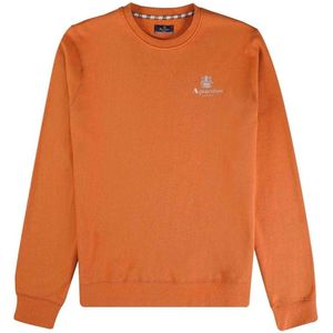 Aquascutum Heren Klein Logo Active Sweatshirt (Oranje)