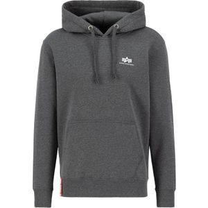 Alpha Industries - Basic Hoodie - Sweater - Zwart - Katoen/Polyester