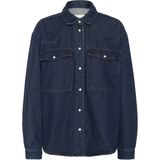 Denim - KAeloise - Blouse - Donkerblauw - Loose Fit