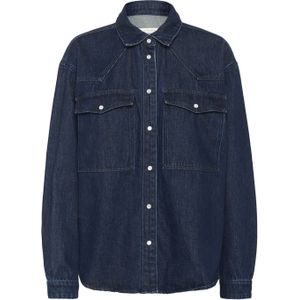 Denim - KAeloise - Blouse - Donkerblauw - Loose Fit