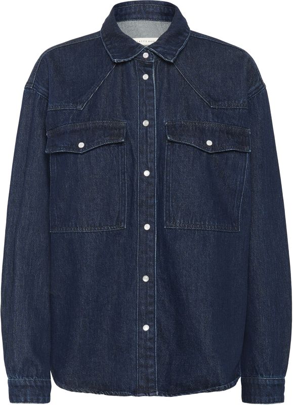 Denim - KAeloise - Blouse - Donkerblauw - Loose Fit