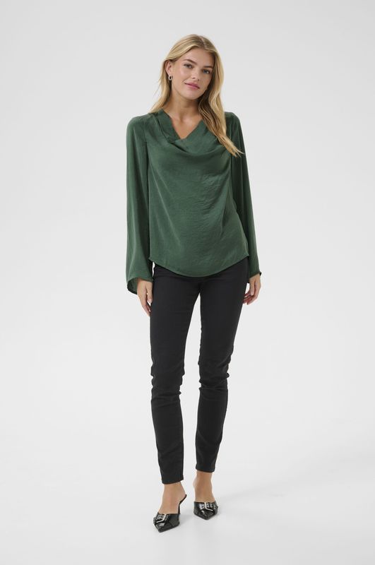 Blouse - Topiary Green - Lange Mouwen - Regular Fit