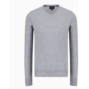 Emporio Armani Heren Sweatshirt met V-hals (Grijs)