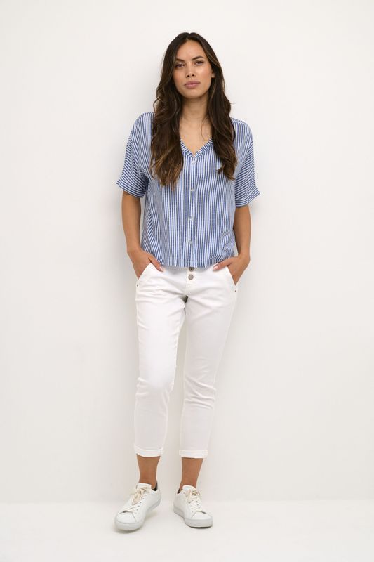 Korte Mouwen Shirt - Baggy Fit - Lichtblauw