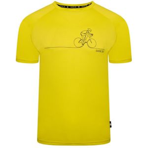 Dare 2B Heren Righteous II Cycling Recycled Lichtgewicht T-shirt (Neon veer)