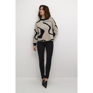 Pullover Regular fit black offwhite