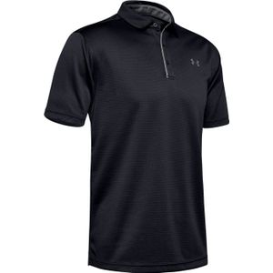 Under Armour - Tech Poloshirt - Zwart - 100% Polyester - Korte Mouwen