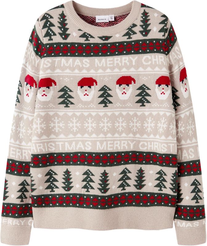 Gebreide Trui - Kerst - Regular Fit - Ronde Hals - Lange Mouwen