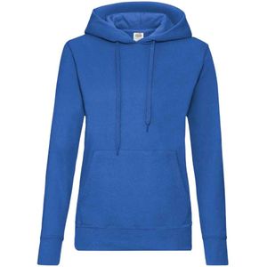 Fruit of the Loom Klassieke Dames Fit Sweatshirt Met Capuchon (Koningsblauw)