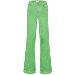 Fabienne Chapot High Waist Flared Jeans Bonnie Wide Leg Groen - Maat 27/32