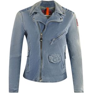 Parajumpers - Tack Suede - Leren Jas - Paars - Lange Mouwen