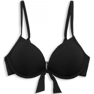 ESPRIT Women Beach Voorgevormde Push-up Bikinitop Zwart - Maat 90C