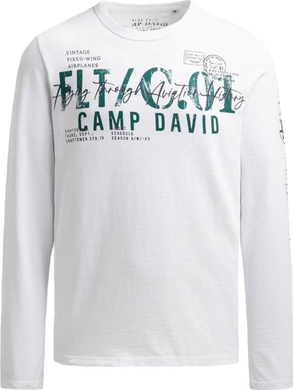 Camp David - Langarm T-shirt - Heren - Regular Fit